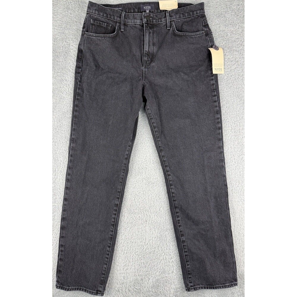 NYDJ Women's Size 31 Brooke High-Rise Loose Straight Jeans In Vintage Black - Picture 3 of 12